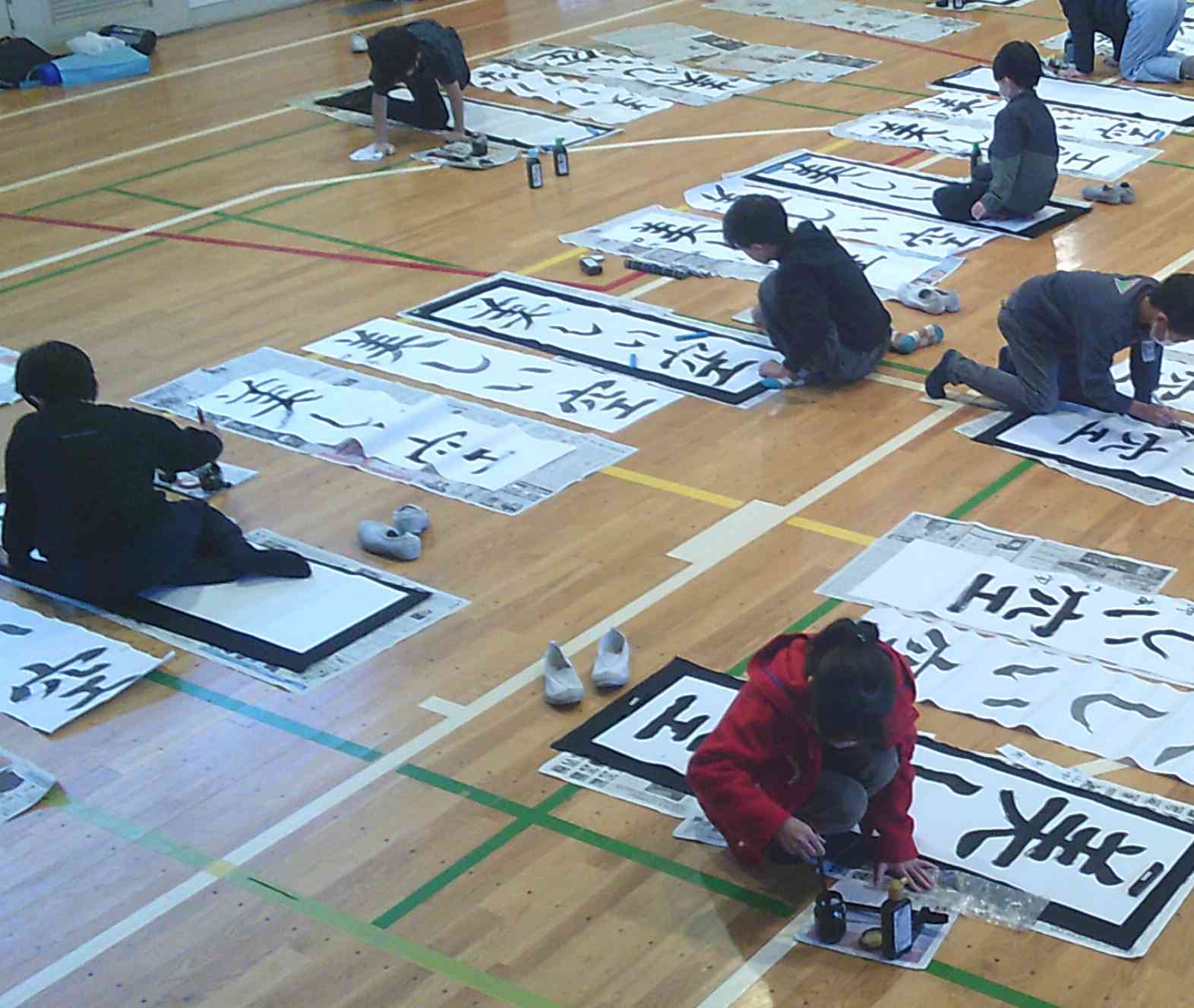 ４年書き初め①